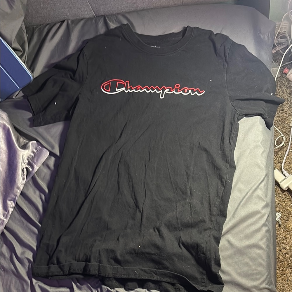 Champion Black T-Shirt for Men